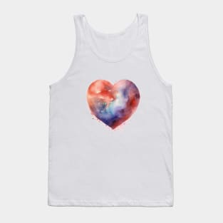 Rainbow Heart Shape #7 Tank Top